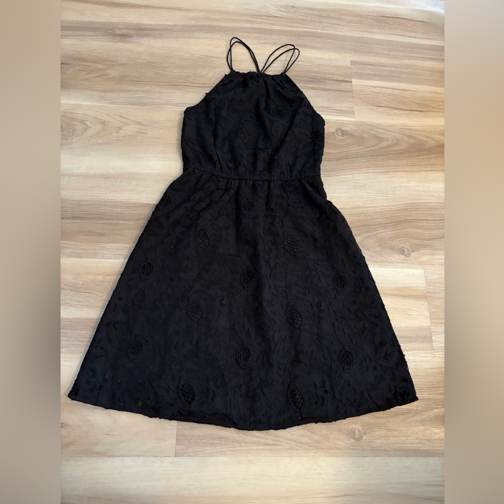 H&M Black Halter A-Line Cocktail Dress